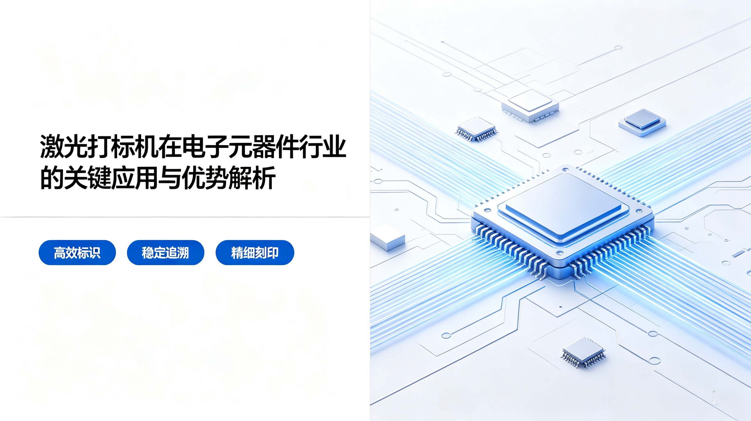 激光打标机在电子元器件行业的深度应用解析